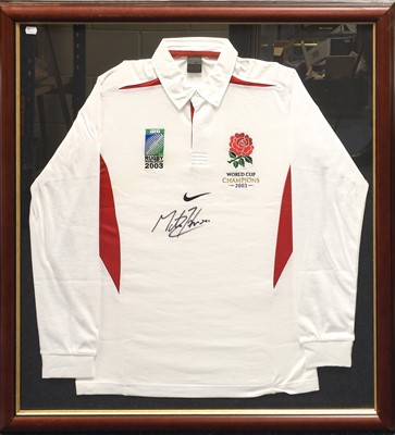Lot 22 - Martin Johnson Rugby World Cup Champions 2003 Signed Shirt