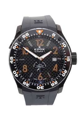 Lot 2380 - Edox: A Limited Edition Black PVD Coated...