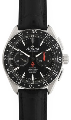 Lot 2199 - Alpina: A Stainless Steel Automatic...