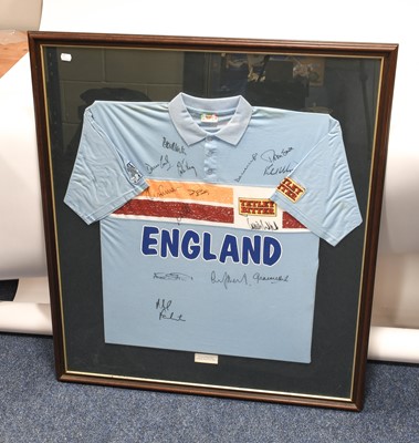 Lot 28 - England World Cup Cricket Signed Shirt