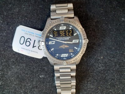 Lot 2190 - Breitling: A Titanium Aerospace Electronic...