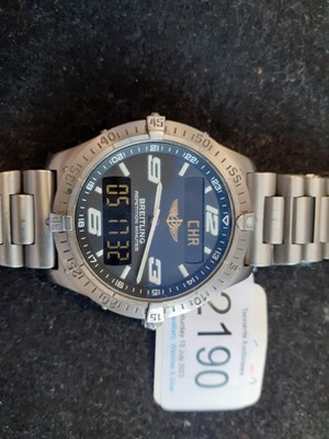 Lot 2190 - Breitling: A Titanium Aerospace Electronic...