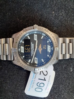 Lot 2190 - Breitling: A Titanium Aerospace Electronic...