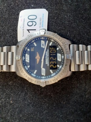 Lot 2190 - Breitling: A Titanium Aerospace Electronic...