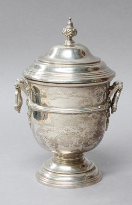 Lot 37 - A George V Silver Cup and Cover, by Mappin and...
