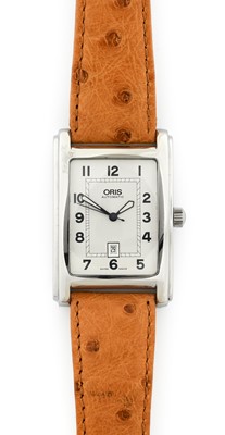 Lot 2272 - Oris: A Stainless Steel Rectangular Automatic...