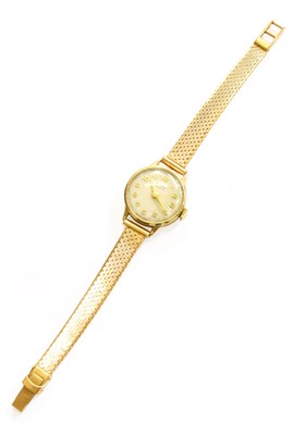 Lot 108 - A Lady's 9 Carat Gold Wristwatch, signed Buren,...
