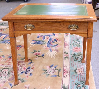 Lot 1249 - A Foldover Oak Card Table, 76cm by 46cm by 76cm