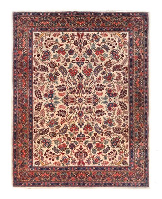 Lot 636 - Sarouk Carpet West Iran, circa 1960, The ivory...