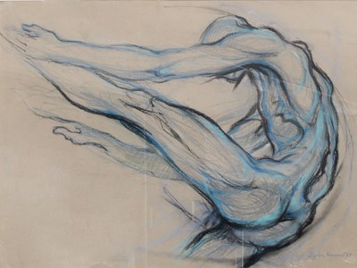 Lot 1052 - Byron Howard (b.1935) Dynamic Nude Signed and...