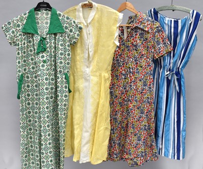 Lot 2031 - Assorted Circa 1950s and Later Printed Cotton...
