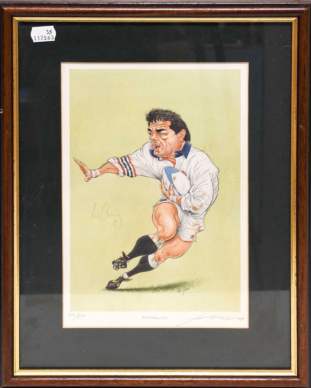 Lot 19 - John Ireland Signed Rugby Union Prints