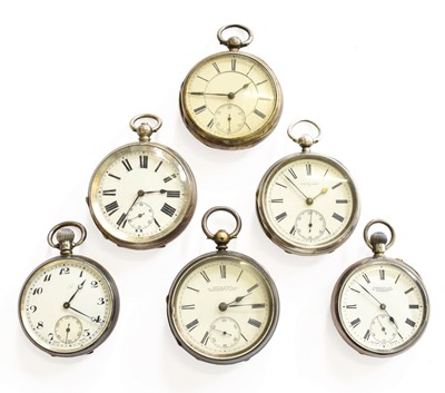 Lot 31 - Four Silver Pocket Watches, and two other...