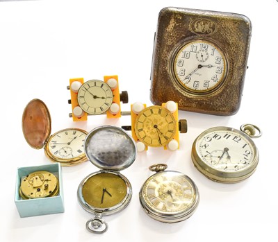Lot 137 - A Silver Pocket Watch, and a gold plated full...