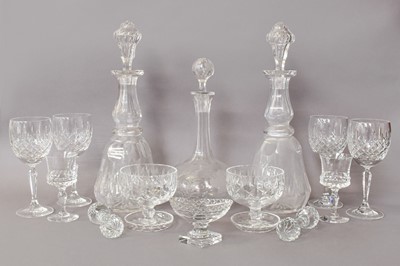 Lot 144 - Set of Six Waterford Wine Glasses, etc