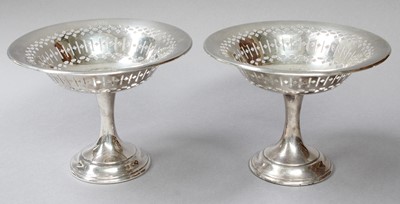 Lot 3 - A Pair of Edward VII Silver Pedestal-Dishes,...