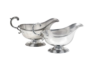 Lot 2336 - A Pair of Elizabeth II Silver Sauceboats