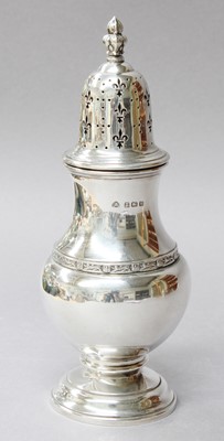 Lot 35 - An Edward VIII Silver Caster, by Adie Brothers,...
