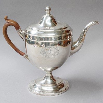 Lot 1 - A George III Old Sheffield Plate Coffee-Pot,...