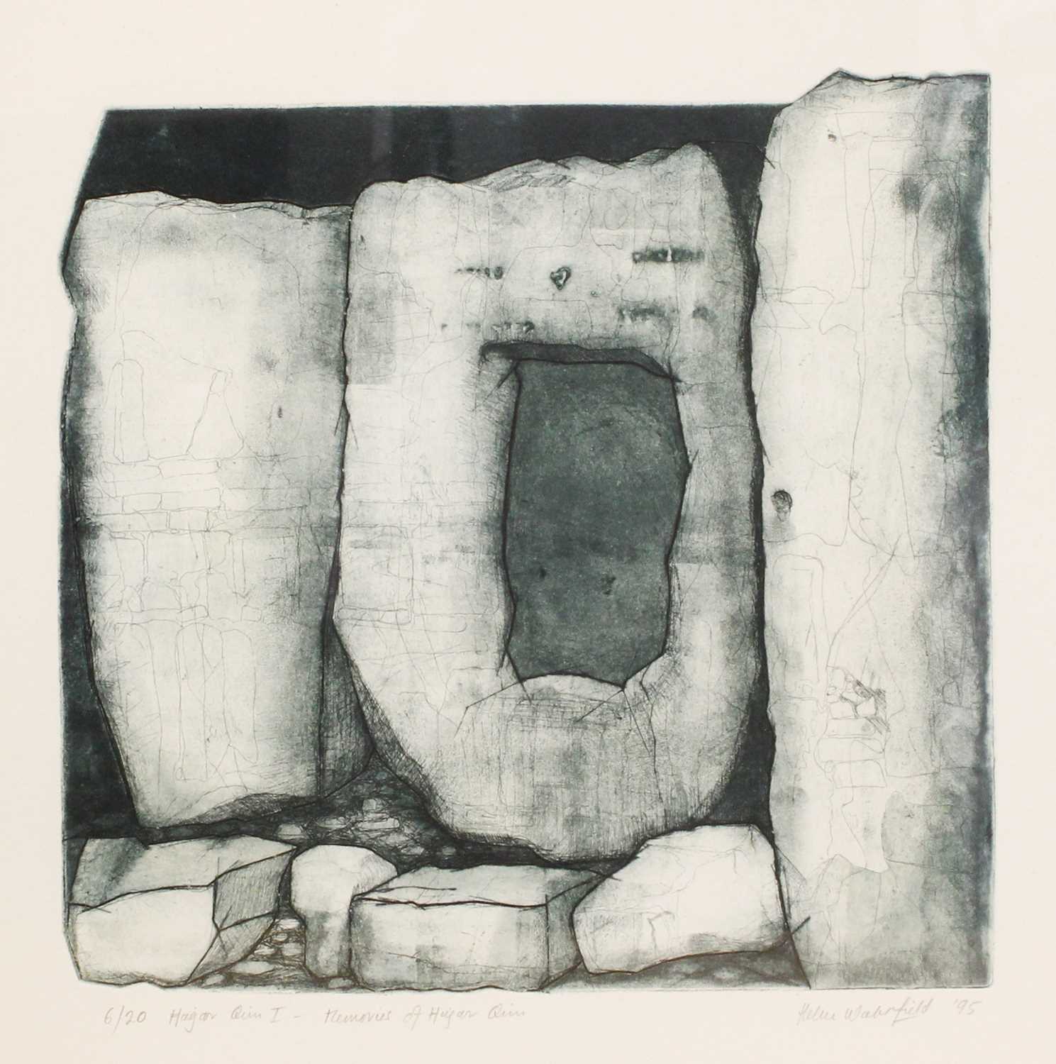 Lot 1073 - Helen Wakefield (20th Century), Hagar Qim I,...