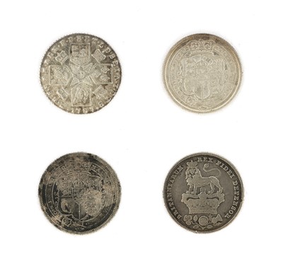 Lot 57 - 4 x Georgian Silver Coins, comprising: George...