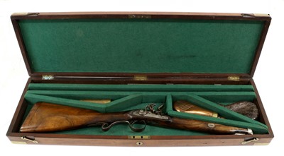 Lot 329 - An Early 19th Century Flintlock 14 Bore Single...