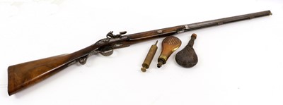 Lot 329 - An Early 19th Century Flintlock 14 Bore Single...