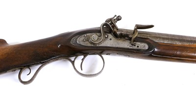 Lot 329 - An Early 19th Century Flintlock 14 Bore Single...