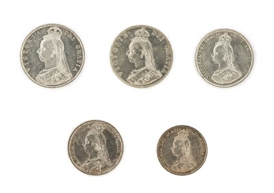 Lot 64 - Selection of Victoria 'Jubilee Head' Coins,...