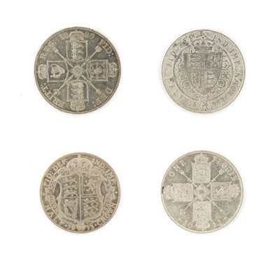 Lot 69 - 4 x Victoria and George V Silver Coins,...