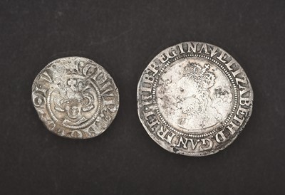 Lot 44 - 2 x English Silver Hammered Coins, comprising:...
