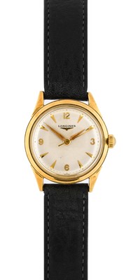 Lot 2291 - Longines: An 18 Carat Gold Centre Seconds...