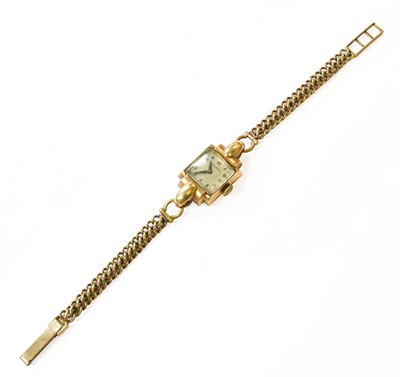 Lot 70 - A Lady's 9 Carat Gold Movado Wristwatch,...