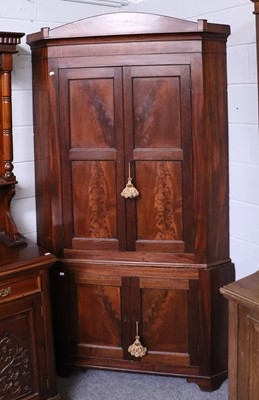 Lot 1216 - A George III Standing Corner Cupboard, 115cm...