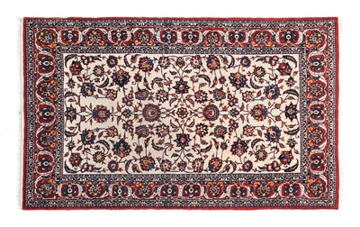 Lot 629 - Isfahan Rug Central Iran, circa 1960 The cream...