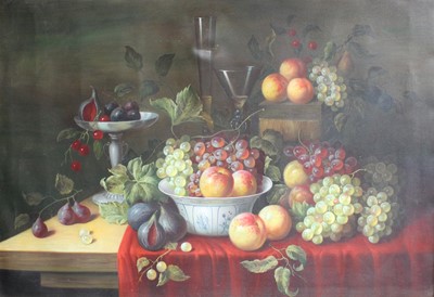 Lot 1040 - Dutch School (20th century) Still life of...