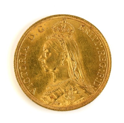 Lot 144 - Victoria, Double Sovereign 1887, obv. Jubilee...