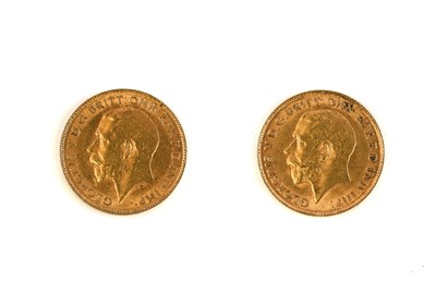 Lot 181 - 2 x George V, Half Sovereigns 1913 & 1914, obv....