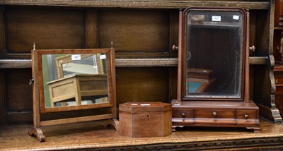 Lot 1223 - Two George III Dressing Table Mirrors, one on...