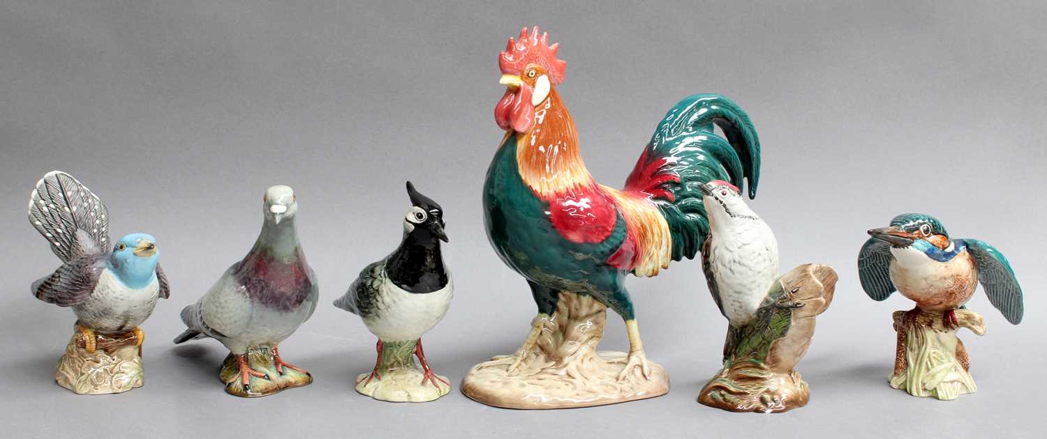 Lot 163 - Beswick Birds, including: Leghorn Cockerel,...