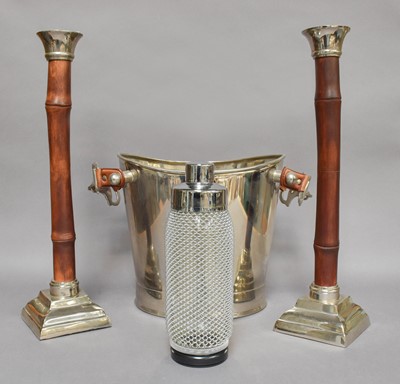 Lot 237 - A Modern Silver Plated Ice Bucket, with...