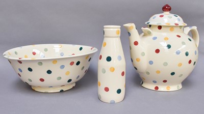 Lot 230 - Emma Bridgewater, coloured spot design items...