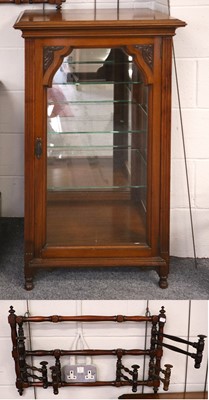 Lot 1164 - An Edwardian Display Cabinet, with three glass...