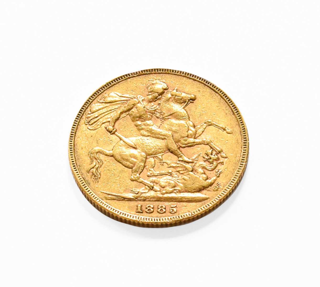 Lot 216 - A Sovereign Dated 1885