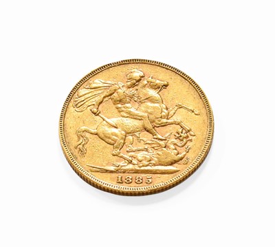 Lot 216 - A Sovereign Dated 1885