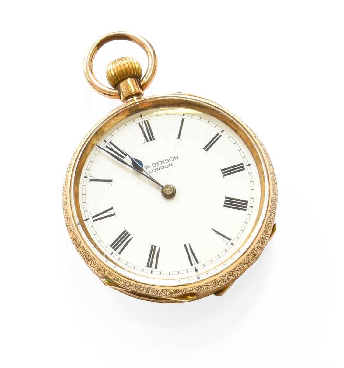 Lot 293 - A Lady's Fob Watch Retailed by J.W Benson...
