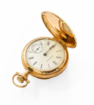 Lot 249 - A Lady's Full Hunter Fob Watch Signed Waltham,...