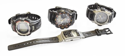 Lot 320 - Two Casio G-Shock Wristwatches, and a Digital...