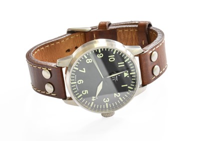 Lot 311 - A Military Style Stainless Steel Automatic...