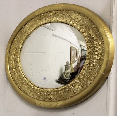 Lot 1105 - A 19th Century Style Gilt Framed Convex Mirror,...